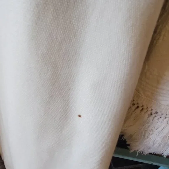 Vintage 1960's Canvas/Faux Fur Trimmed Hooded Mid Length Fit & Flare Coat XS/S - Picture 7 of 10